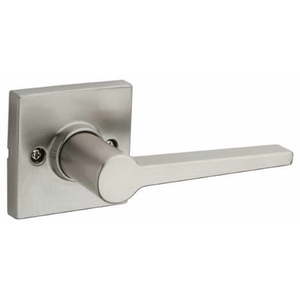 lot 4050 image: Kwikset Daylon Satin Nickel Dummy Lever SL7000DALSQT
