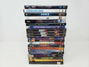 lot 64019 image: Lot of 20 DVDs and 1 Blu-rayDVD Combo