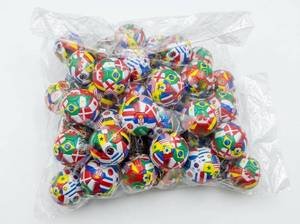 lot 64022 image: World Flags Soccer Ball Keychains Bulk Lot