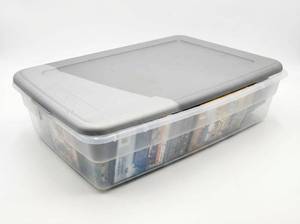 lot 64031 image: Large DVD Collection Storage Container Lot