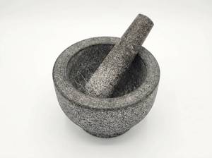 lot 64040 image: Stone Mortar and Pestle Set