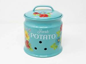 lot 64048 image: The Pioneer Woman Fresh Potato Storage Container Turquoise