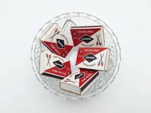 lot 64065 image: Ornate Glass Bowl of Matches