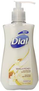 lot 64101 image: Dial Liquid Hand Soap Vanilla Honey 7.5 fl oz