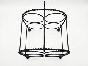 lot 64107 image: Black Wire Counter Wine Rack
