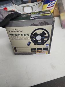 lot 64110 image: Adventuridge Tent Fan with Remote Control