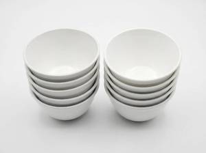 lot 64119 image: Corning White Ceramic Ramican Set of 10