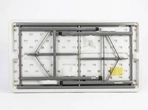 lot 64136 image: Lifetime Folding Table w Adjustable Legs