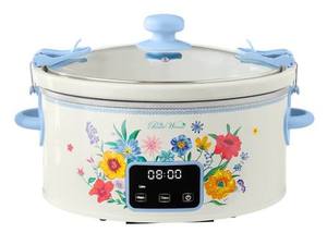 lot 64045 image: Pioneer Woman 6 Qt. Digital Slow Cooker