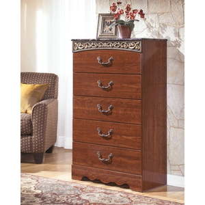 lot 25829 image: Ashley Furniture Signature Design - Fairbrooks Estate Chest of Drawers - 5 Drawer Dresser - Retail - $449.99