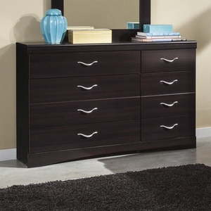 lot 25850 image: Ashley Furniture Zanbury 8 Drawer Wood Dresser Merlot  Retail $200.90