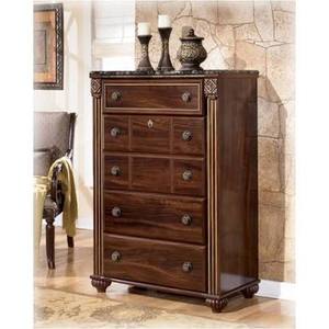 lot 25832 image: Ashley Furniture Gabriela 5 Drawer Chest B347-46 - Retail - $699.99