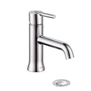 lot 21753 image: Delta Single-Handle Chrome Bathroom Sink Faucet