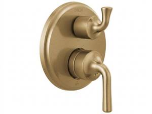 lot 21754 image: Delta Monitor 14 Series Two-Handle Valve Trim Champagne Bronze