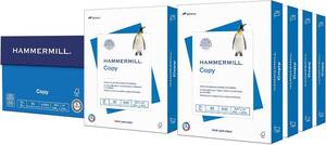 lot 152306 image: Hammermill Printer Paper, 20 lb Copy, 8.5 x 11-8 Ream (4,000 Sheets) - 92 Bright, Made in the USA