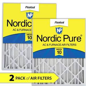 lot 251741 image: 20 in. x 25 in. x 4 in. Dust & Pollen Pleated MERV 10 Air Filter (2-Pack)