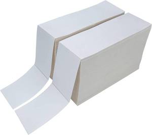 lot 351926 image: Retails for $106 4x6 Thermal Shipping Labels, Direct Fanfold Thermal Labels