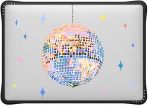 lot 351932 image: CASETiFY Impact MacBook Air 13 (M1Intel) Case Cushioned Impact CornersScratch-ResistantAnti-Slip Grip - Disco - Clear Black