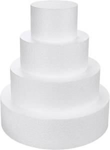 lot 351933 image: 4 Tier Styrofoam Cake Dummies,4 6 8 10 Fake Cake for Display