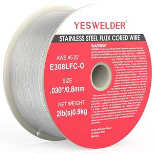 lot 351944 image: YESWELDER Stainless Steel Flux Cored MIG Wire, E308LFC-O