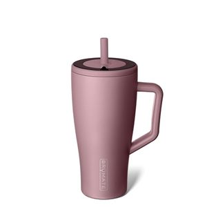 lot 351953 image: Br Mate Era 30 oz Tumbler with Handle and Straw  100% Leakproof Insulated Water Bottle Tumbler with Lid and Flexible SoftSip Straw  Made of Stainless Steel  Cup Holder Friendly  30oz (Rose Taupe)