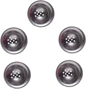 lot 351970 image: 12 Holes Pipe Bowl Stainless Steel Metal Screen Replacement Bowl (5pack)