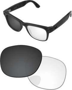 lot 351989 image: Replacement Lenses Compatible with Ray-Ban Meta Wayfarer (Gen 2) RW4012 53mm AI Glasses Adapt Gray Photochromic Non-polarized