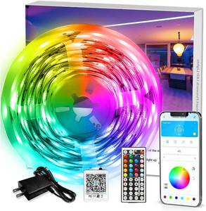 lot 161640 image: DAYBETTER LED Strip Lights 110ft RGB Music Sync Smart App Control 1 Roll