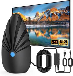 lot 161647 image: TV Antenna for Smart TV IndoorOutdoor, Digital Antenna with 900 Miles Coverage Range, 360  Reception Local Channels, Supports 8K 4K 1080p for HDTV and Traditional TVs