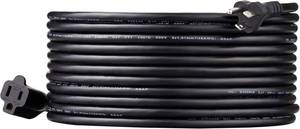 lot 161649 image: Amazon Basics Extension Cord, 25 Ft, 3 Prong Outlet Extender, Indoor Power Cord, 13 Amps, 125V, Black