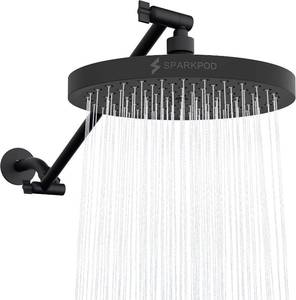 lot 161665 image: SparkPod 8 Round Rain Shower Head with 16 Shower Arm