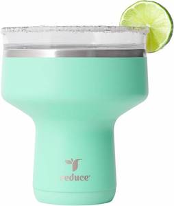 lot 161677 image: REDUCE Saltini 16oz Margarita Tumbler - Insulated Cocktail Glass with Lid
