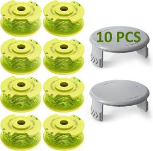 lot 161678 image: 10 Pack 0.080 Weed Wacker String Replacement Compatible with Ryobi ONE
