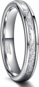 lot 261690 image: Greenpod 4mm 6mm Tungsten Carbide Rings for Men Women Silver Wedding Bands