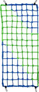 lot 261704 image: Climbing Net for Kids Outdoor-Handmade Multi-Colored Ninja Net(W500 LBS) for Tree House,Climbing Wall,Rope Bridge,Rope Ladder for Kids(3ft6FT) (Blue&Green)