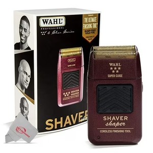 lot 361670 image: Wahl 5 Star CordCordless ShaverShaper - Red, Bump Free Gold Foil 8061-100