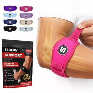 lot 361683 image: Sleeve Stars Elbow Brace for Men & Women, Counterforce Brace for Tendonitis, Single, Hot Pink