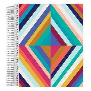 lot 361684 image: 7 x 9 Spiral Bound Productivity Notebook - Oh So Retro Colorful. 160 Lined Page & to Do List Organizer Notebook. 80Lb Thick Mohawk Paper. Stickers Included by Erin Condren.