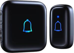 lot 361687 image: Wireless Doorbell Loud Classroom Doorbell IP66 Waterproof Doorbell 1000Ft 66 Chimes Mute Mode 115dB 7-Level Vol Electric Door Bell Ringer for Home Office Kids Room Teachers & Hearing-Impaired