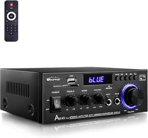 lot 361693 image: WOOPKER AK45Pro Stereo Audio Amplifier,400W 2Channel Bluetooth 5.0