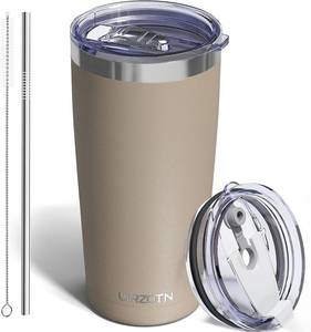 lot 361697 image: 20oz Travel Coffee Tumbler, Insulated Travel Mug, Brown