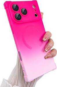lot 361722 image: SAKUULO Magnetic Case for iPhone 17 Pro Max Silicone Gradient Hotpink