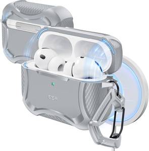 lot 361724 image: ESR for AirPods Pro 3 Case (2025), Magnetic Lid, Cyber Tough Series, Gray