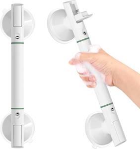 lot 361731 image: DOZAWA Grab Bars for Shower 2 Pack, Heavy Duty Suction Handles, 17.7