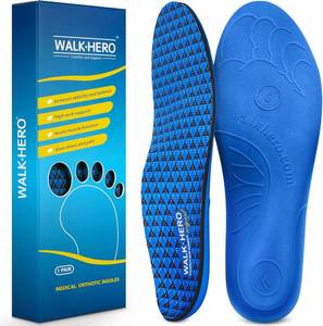 lot 361734 image: WalkHero Plantar Fasciitis Relief Insoles, High Arch Support Shoe Inserts