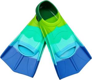 lot 361740 image: Comfortable Flexible Silicone Training Fins for Snorkeling & Swimming