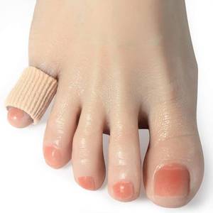 lot 361746 image: Cuttable Toe Tubes Sleeves 5 Pack Small Size, Made of Elastic Fabric Lined with Silicone Gel. Toes Sleeve Protectors Relief Toe Pressure Pain, Corn and Calluses Remover