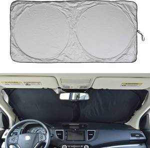 lot 361757 image: Car Windshield Sunshade with Storage Pouch by A1 Sun Shade Foldable Automotive Car Truck SUV Front Window Shield Blocker Visor Protector Cover for Interior Accessories for Heat Large