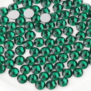 lot 361767 image: Beadsland Flat Back Crystal Rhinestones,Emerald, SS20, 1440pcs