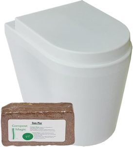 lot 211689 image: Retails for $639 Sun-Mar GTG self-contained Urine Diverting Compost Toilet - Waterless, Low-Maintenance Toilet for Tiny Homes, Cabins, Boats, Barns, RVs and more...